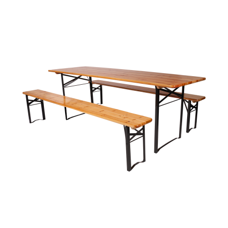 Set da birreria WOODY 180x50 CM