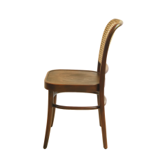 Sedia Da Ristorante In Legno LOOMI 811 Rattan noce