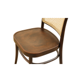 Sedia Da Ristorante In Legno LOOMI 811 Rattan noce