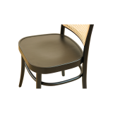 Sedia Da Ristorante In Legno LOOMI 811 Rattan nero