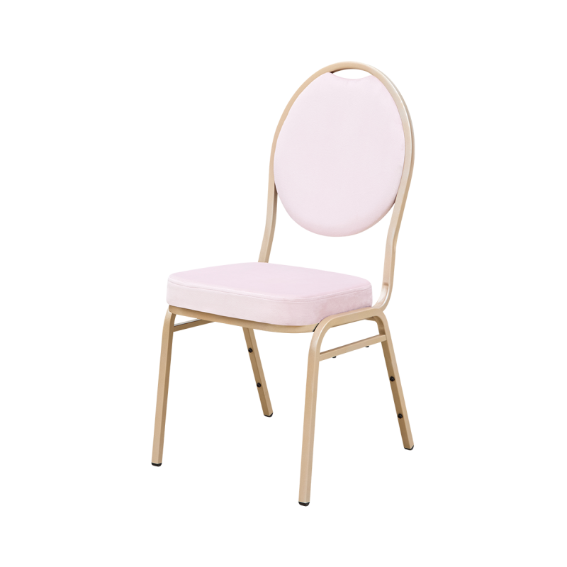 Sedia da banchetto HERMAN MODERN rosa velluto