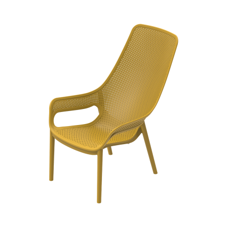 Sedia da birreria AERO LUNGO senape