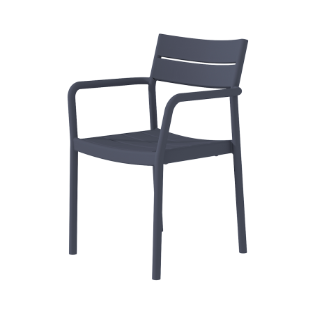 Sedia da birreria CAPRI ARM grigio scuro