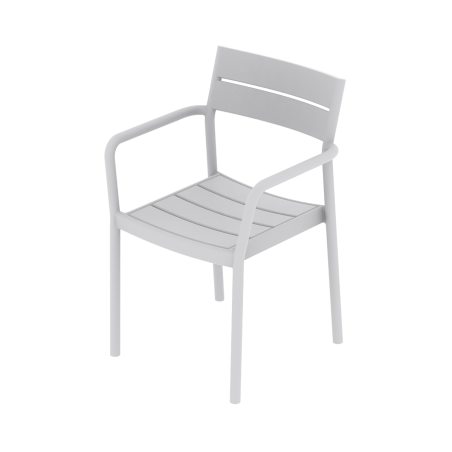 Sedia da birreria CAPRI ARM grigio cenere