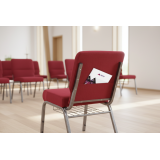 Sedia per chiesa AMBASSADOR rosso