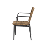 Sedia in technorattan DIEGO marrone
