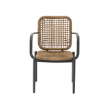 Sedia in technorattan DIEGO marrone