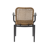 Sedia in technorattan DIEGO marrone