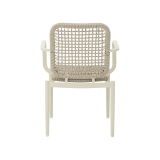 Sedia in technorattan DIEGO beige chiaro