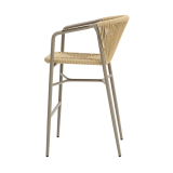Sedia in technorattan LUIGI BAR beige