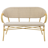 Panchina in technorattan CAMILLO BENCH beige