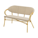 Panchina in technorattan CAMILLO BENCH beige