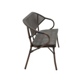 Panchina in technorattan CAMILLO BENCH antracite scuro