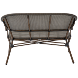 Panchina in technorattan CAMILLO BENCH antracite scuro
