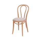 Sedia da ristorante in legno MONET 18 seduta seduta beige
