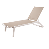 Lettino da piscina in alluminio RIVIERA beige