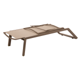 Lettino da piscina in alluminio RIVIERA champagne