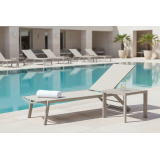 Lettino da piscina in alluminio RIVIERA champagne