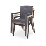 Krzesło MARIO brązowy - ogródki piwne