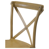 Sedia Per Matrimonio CROSS-BACK WOOD rustico chiaro