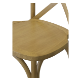 Sedia Per Matrimonio CROSS-BACK WOOD rustico chiaro