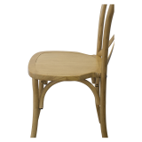 Sedia Per Matrimonio CROSS-BACK WOOD rustico chiaro