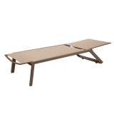 Lettino da piscina in alluminio RIVIERA champagne