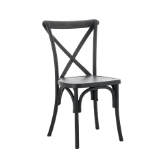 Sedia Per Matrimonio CROSS-BACK WOOD nero