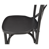 Sedia Per Matrimonio CROSS-BACK WOOD nero