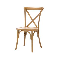 Sedia Per Matrimonio CROSS-BACK WOOD rustico chiaro