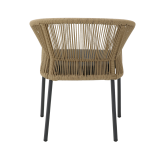 Sedia in technorattan AUGUSTO beige scuro