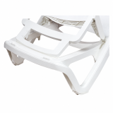 Lettino da piscina in plastica MARINA bianco