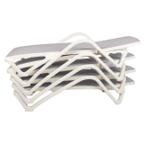 Lettino da piscina in plastica MARINA grijs