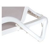 Lettino da piscina in plastica MARINA grijs