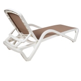 Lettino da piscina in plastica MARINA beige