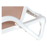 Lettino da piscina in plastica MARINA beige