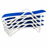 Lettino da piscina in plastica MARINA blauw