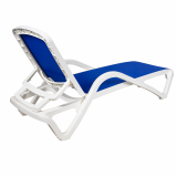 Lettino da piscina in plastica MARINA blauw