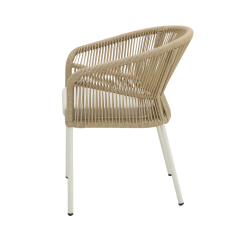 Sedia in technorattan AUGUSTO beige