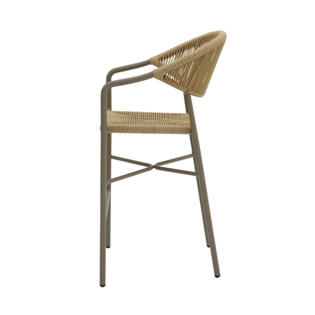 Sedia in technorattan CESARE BAR beige