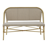 Panchina in technorattan MATTEO BENCH marrone-beige