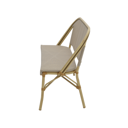 Panchina in technorattan MATTEO BENCH marrone-beige