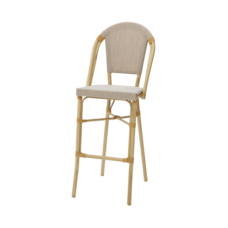 Sedia in technorattan MATTEO BAR beige