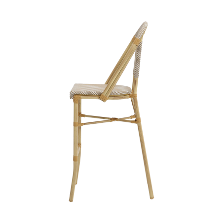 Sedia in technorattan MATTEO BAR beige