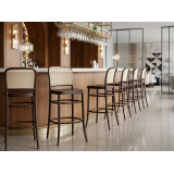 Sedia Da Ristorante In Legno LOOMI 811 BAR Rattan noce