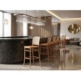 Sedia Da Ristorante In Legno LOOMI 811 BAR Rattan naturale