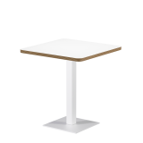 Tavolo per bar ALFA S 68x68 bianco con bordo Multiplex