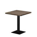 Tavolo per bar ALFA S 68x68 rovere sonoma tabac con bordo Dark Wood