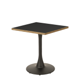Tavolo per bar ARIOSO 68x68 antracite con bordo Multiplex