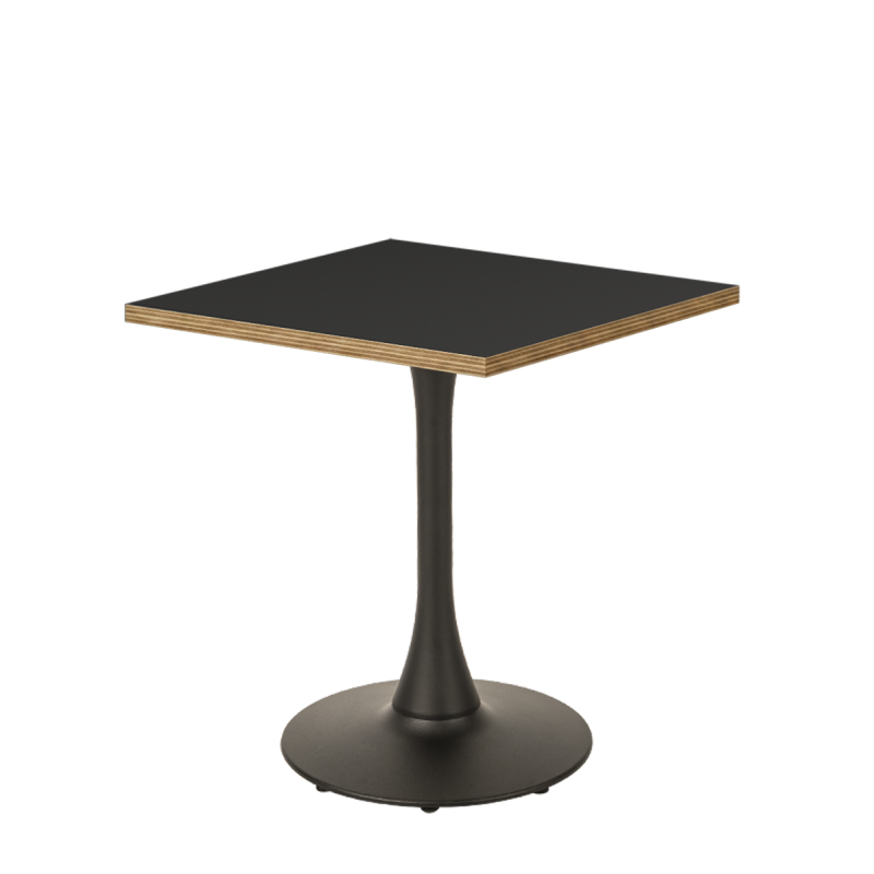 Tavolo per bar ARIOSO 68x68 antracite con bordo Multiplex